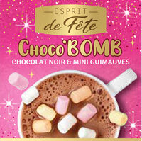 Choco'bomb chocolat noir & mini guimauves