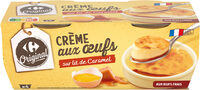 Crème aux œufs Sur lit de caramel