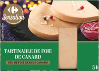 Tartinable de foie de canard (50% de foie gras de canard)