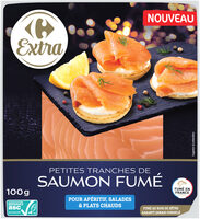 Petites tranches de saumon fumé