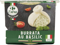 Burrata au basilic