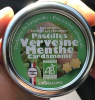 Pastilles verneine menthe cardamome