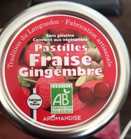 Pastilles fraise gingembre