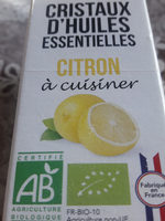 Cristaux huile essentielle citron