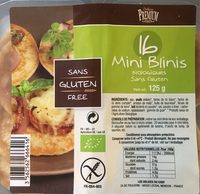 16 mini blinis bio sans gluten