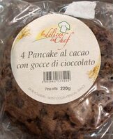 Pancake al cacao con gocce di cioccolato