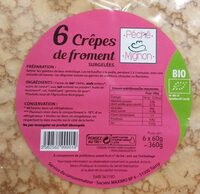 6 crêpes de froment surgelées