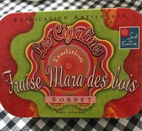 Sorbet fraise mara des bois