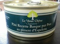 Pâté recette basque pur porc au piment d'espelette