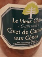 Civet canard aux cepes