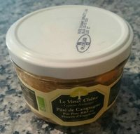 Pâté de campagne Pur Porc Bio au Piment d'Espelette