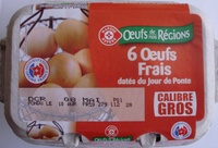 Oeufs djp calibre gros x6