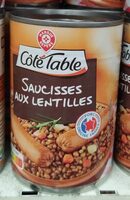 Saucisses aux lentilles