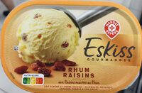 Crème glacée rhum raisin