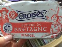 Beurre de Bretagne Les Croisés Demi-sel - 80% MG - 250g