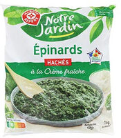 Épinards hachés à la crème fraîche