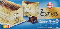Glace feuilletée parfum vanille