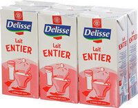 Lait entier Delisse 6X1L