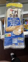 Demi-baguettes pré-cuites x 2