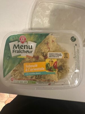 Menu fraîcheur