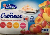 Le crémeux au fruits avec morceaux
