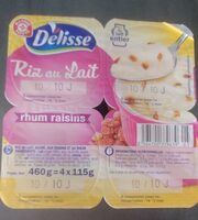 Riz au lait rhum raisins