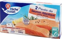 2 pavés de saumon atlantique