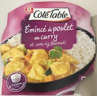 Emincés de poulet au curry et son riz basmati