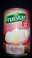 Lychees entiers denoyautés au sirop