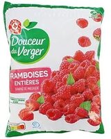 Framboises entières