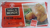 6 Nems au Porc et leur sauce