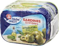 Sardines à l'huile d'olive 3x1/5