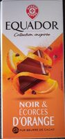 Tablette chocolat noir écorces d'Orange