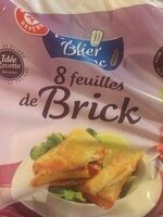 Feuilles de brick à plat x 8
