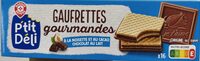 Gaufrettes praliné recouvertes de chocolat au lait
