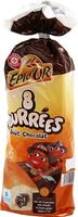Brioches fourrées au chocolat x 8