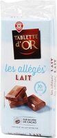 Chocolat au lait allégé en sucre