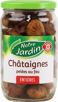 Châtaignes pelées au feu