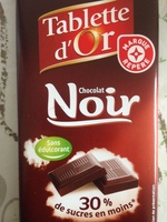 Tablette d'Or - Chocolat Noir