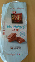 Tablette d'Or - Les allégés lait