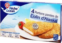 Filets de colin d'alaska panés (pêche durable MSC) x 4