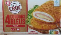 4 Cordons Bleus de Poulet, Surgelé