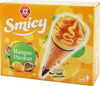 Cônes sorbet mangue passion x 6