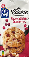 Cookies chocolat blanc cranberries