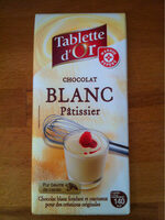 Chocolat blanc pâtissier