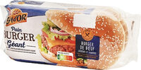 Pains natures pour hamburgers x 4