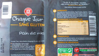 Pain de mie nature sans gluten