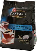 Café dosettes Plantation Décaféiné 100% arabica x36