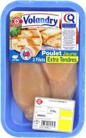 Filets de poulet jaune extra tendres certifiés x 2
