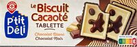 Biscuits cacao tablette chocolat noir et blanc